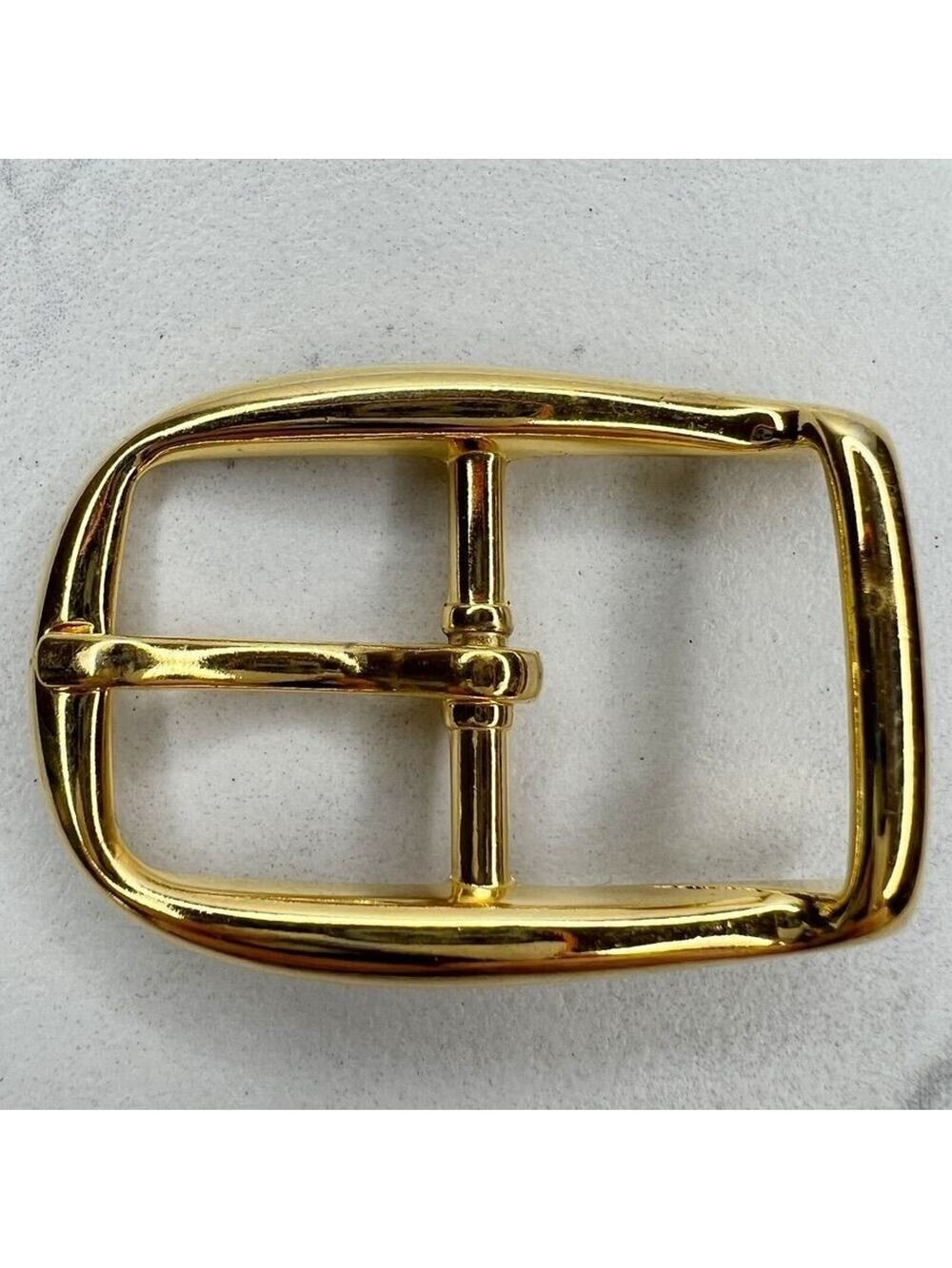 Vintage Gold Tone Simple Basic Belt Buckle for up to 1 Inch Belt